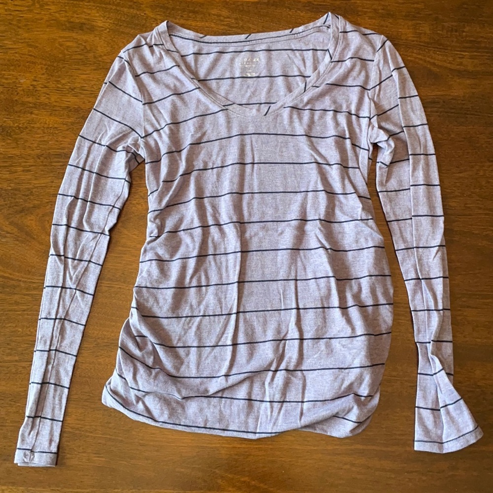 ExtraSmall purple Isabel maternity long sleeve tee